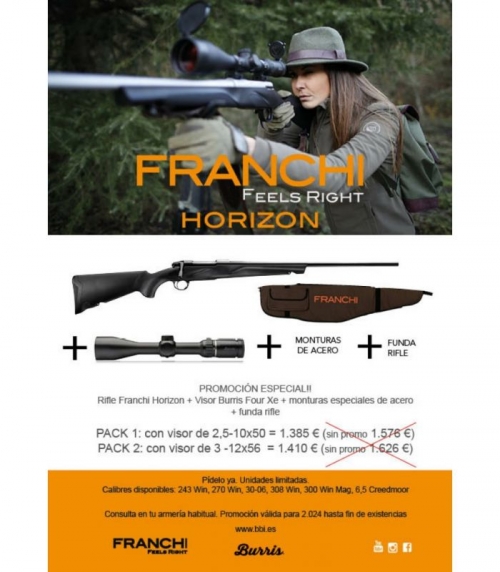 FRANCHI HORIZON + BURRIS 2.5-10X50